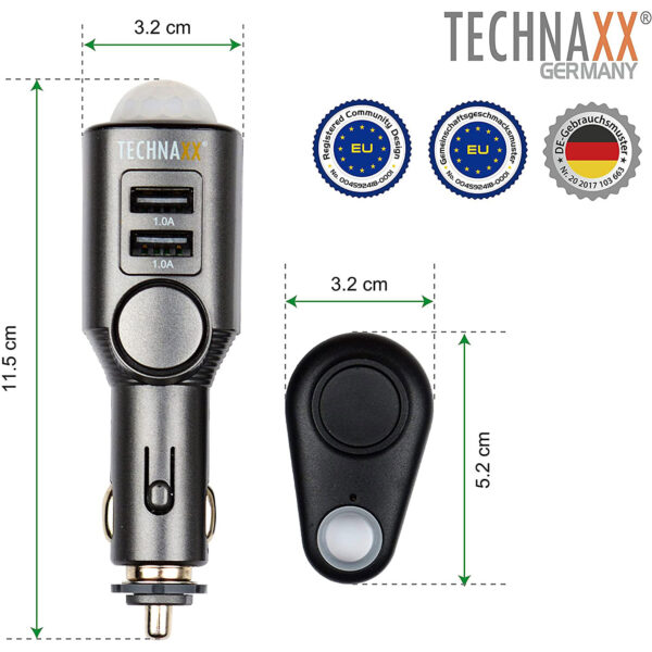 Technaxx car Alarm with Charging Function TX-100 - Imagem 4
